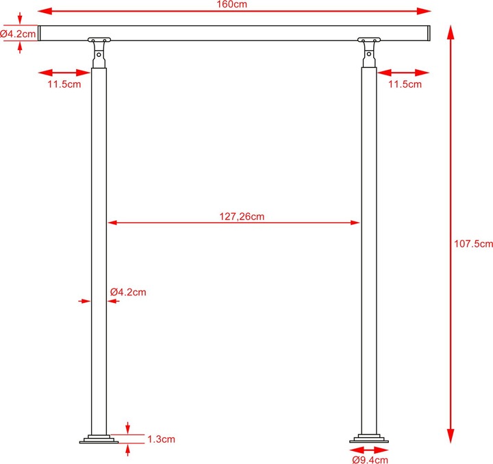 Immagine prodotto Monzana Corrimano delle scale (1 pz.)