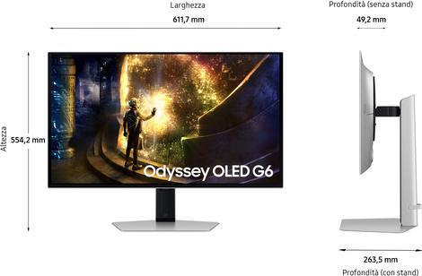 Actual product image Samsung Odyssey G6 G61SD (2560 x 1440 pixels, 27")