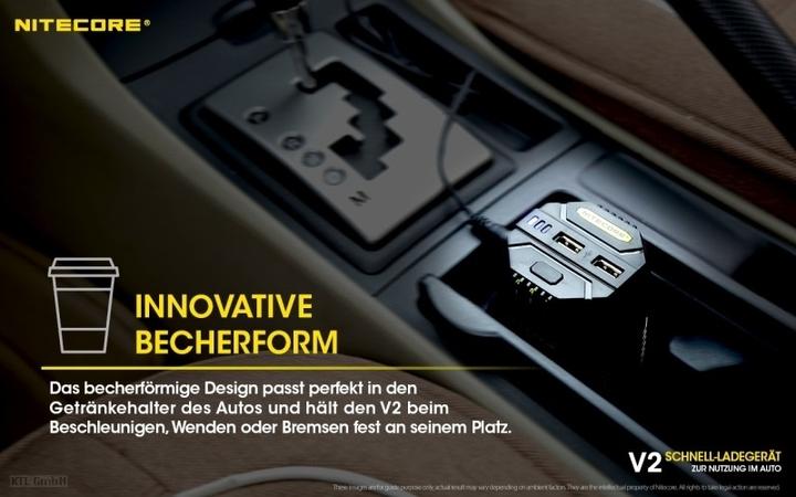 Produktbild Nitecore V2 - Kfz-Ladegerät