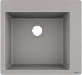 hansgrohe HG fitted sink 450 S510-F450 concrete grey (Fitted sink, 51 cm, 56 cm)