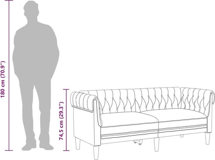 Produktbild vidaXL 2-Sitzer-Sofa