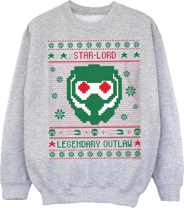 Produktbild Guardians Of The Galaxy Vol. 2 Star Lord Fair Isle Sweatshirt Jungen (140, 146)