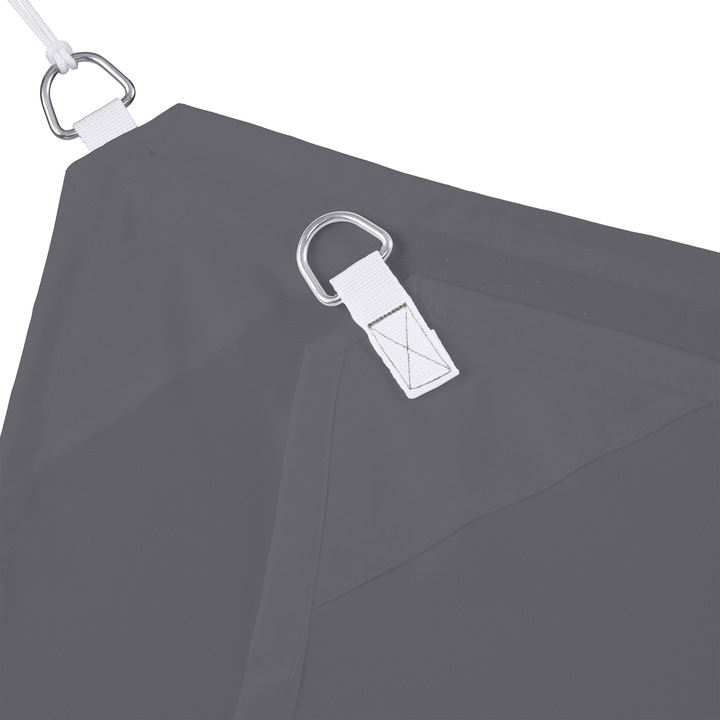 Actual product image Relaxdays Square Grey Shade Sail (200 x 200 x 0.5 cm)