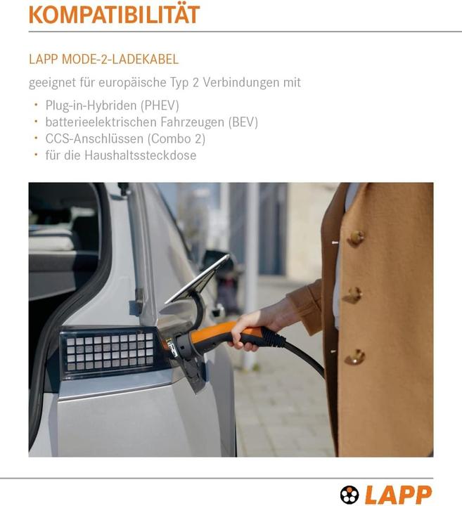 Produktbild Lapp Mobility Ev-mobile Charger Basic Fix (2.30 kW, 10 A, 6 m)