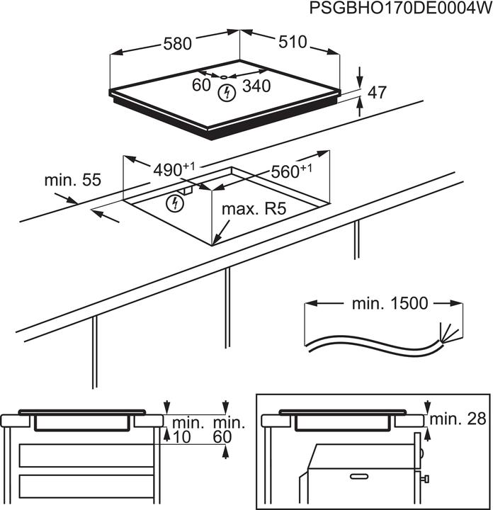 Actual product image Electrolux GK58TCO