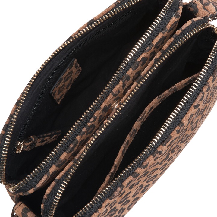 Produktbild La Redoute Collections Kleine Umhängetasche mit Leopardenmuster