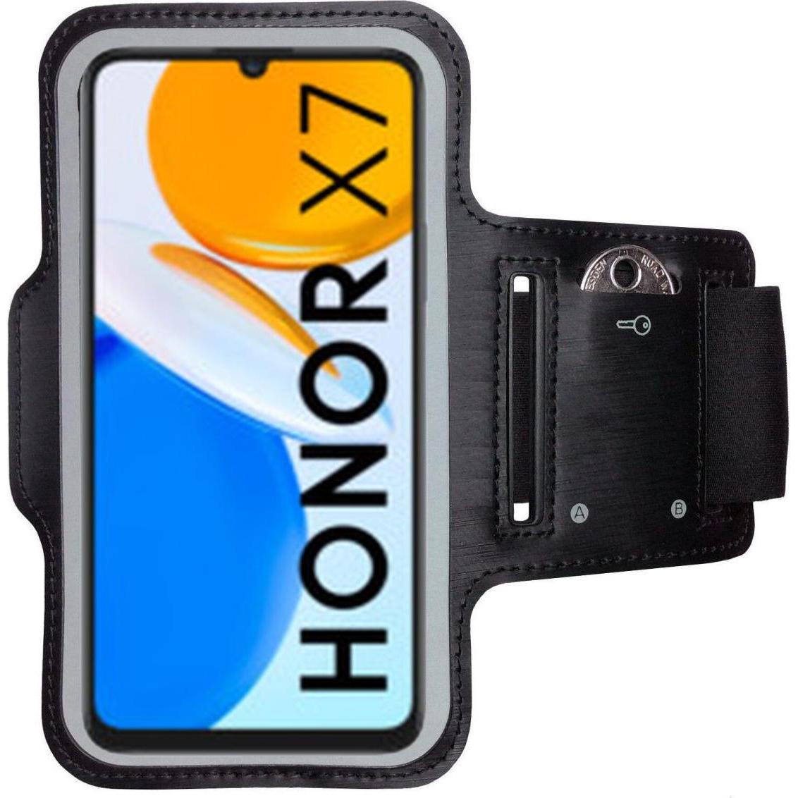 CoverKingz Sportarmband für Honor X7, Smartphone Sportarmband, Schwarz