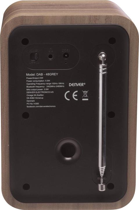 Productafbeelding Denver DAB-48 (FM, DAB, Bluetooth)