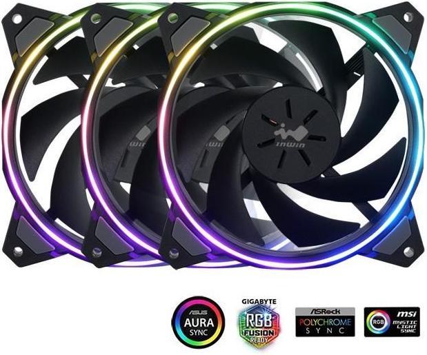 Actual product image In Win Sirius Loop ASL120 (120 mm, 3 x)