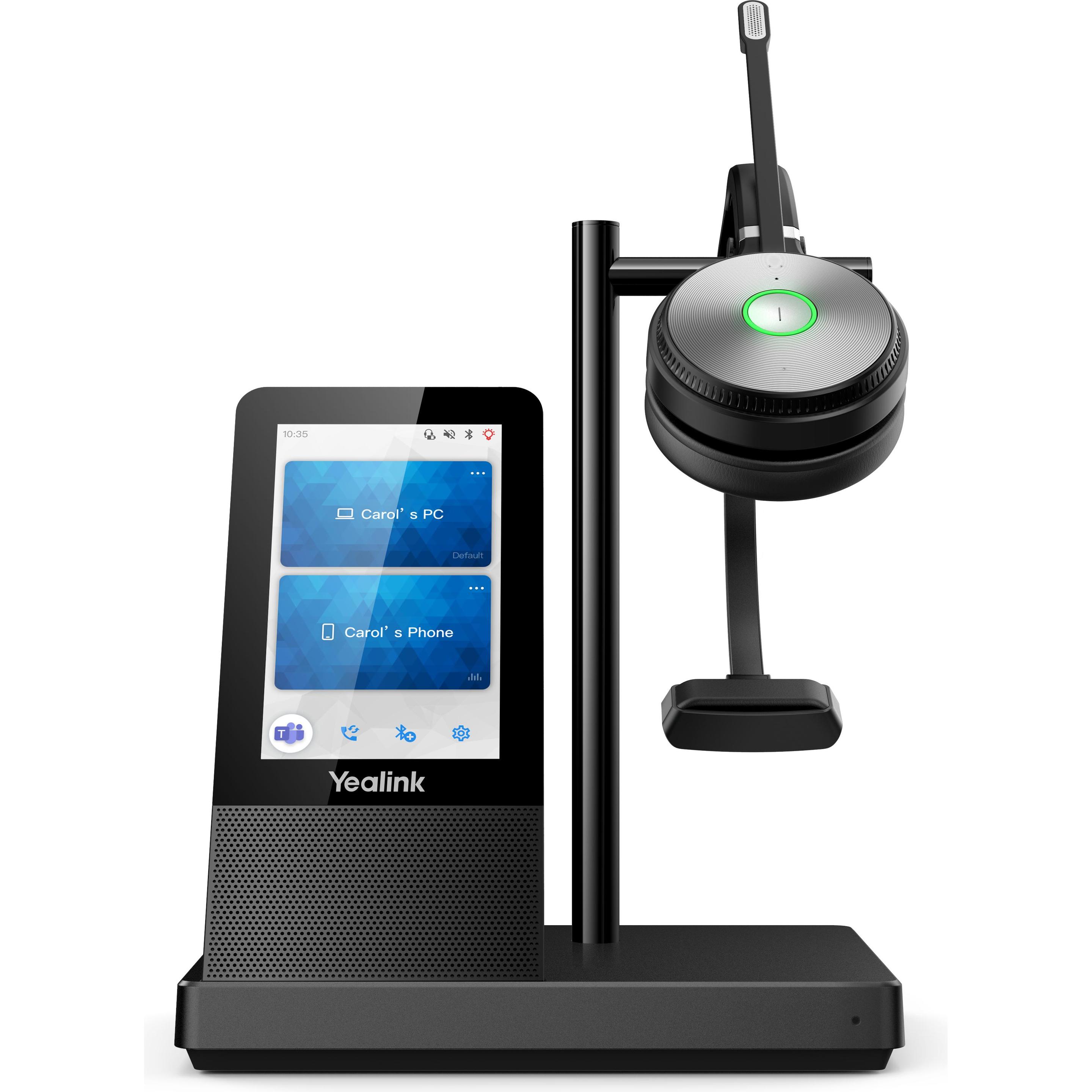 Thumbnail - Yealink WH66 Mono (Kabellos, USB-A), Office Headset, Schwarz