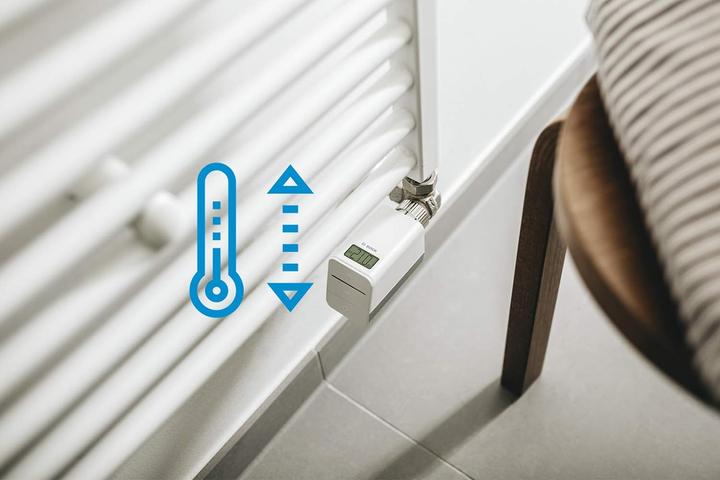 Produktbild Bosch Smart Home Funk-Heizkörperthermostat Heizkörper-Thermostat Reichweite max. (im Freifeld) 100 m