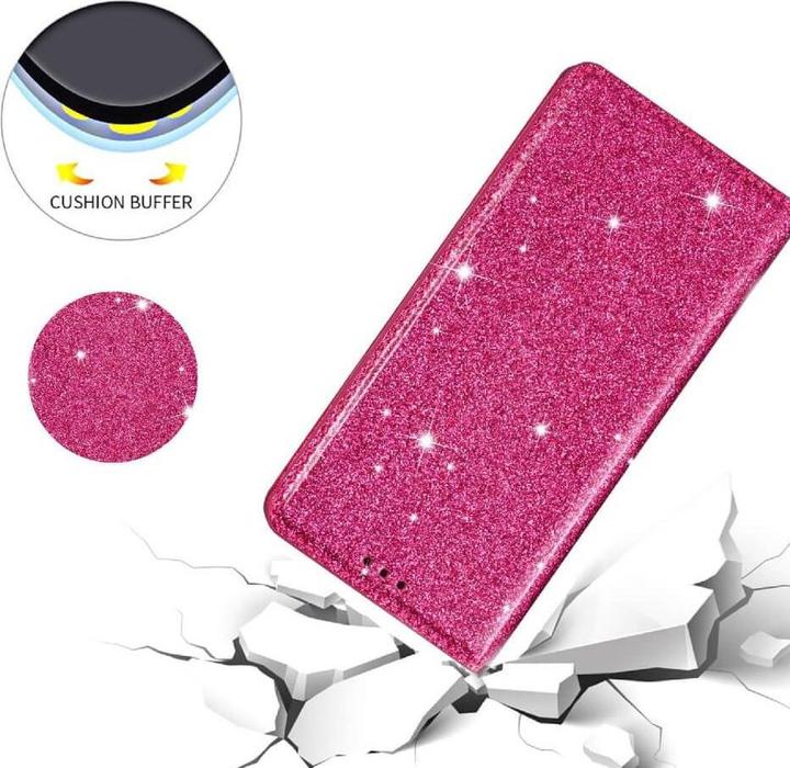 Image du produit Cover-Discount Galaxy A14 - Étui flip rose pailleté (Samsung Galaxy A14)