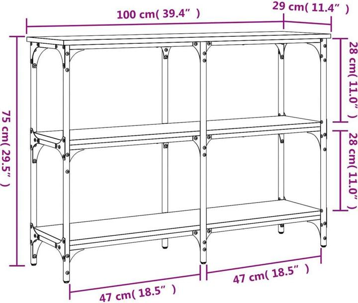 Image du produit vidaXL Gerwald (100 x 29 x 75 cm)