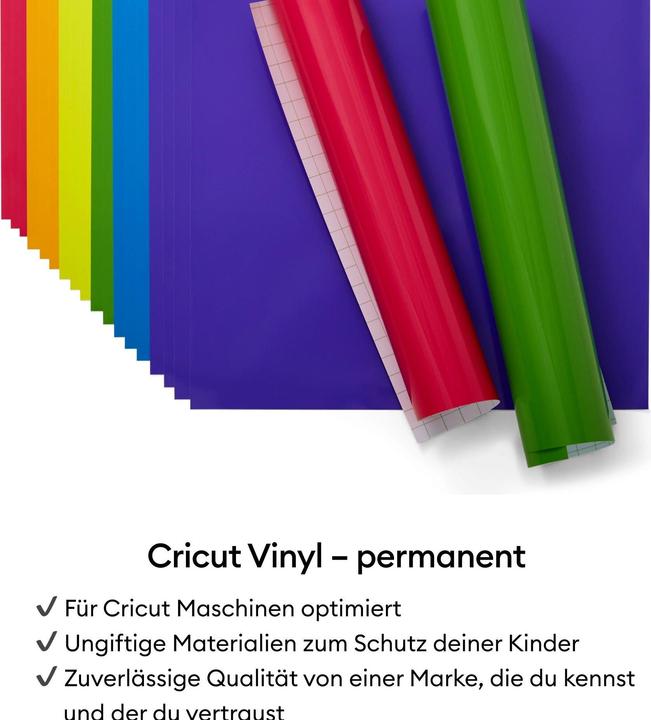 Actual product image Cricut Vinylfolie Premium Permanent 30.5 x 122 cm Gelb (1x)