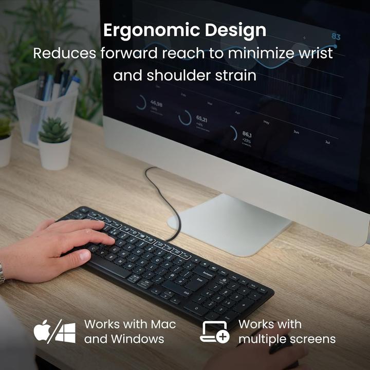 Produktbild Contour New Balance Tastatur wired US-Layout schwarz (US, Kabelgebunden)