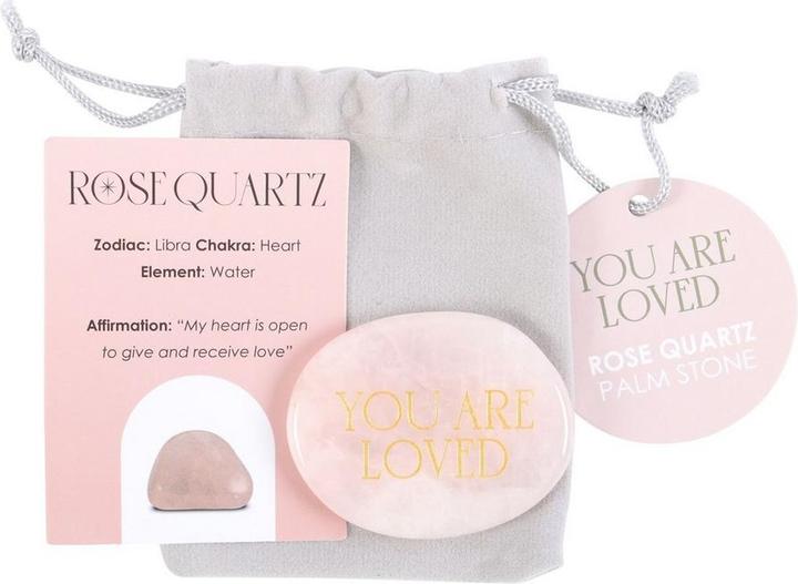 Image du produit Something Different Vous êtes aimé(e) Pierre de palme en quartz rose