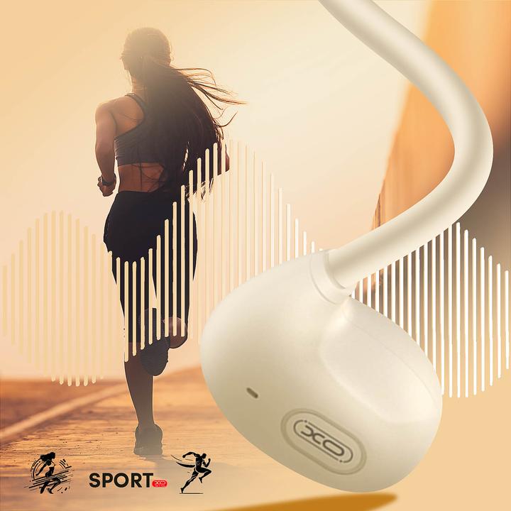 Image du produit xO Ecouteurs Bluetooth BS34 avec conduction osseuse beige (14 h, Sans fil)