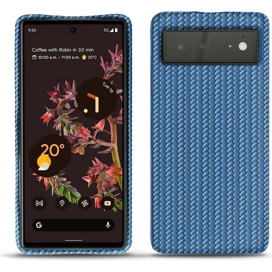 Noreve Lederschutzhülle (Google Pixel 6), Smartphone Hülle, Blau