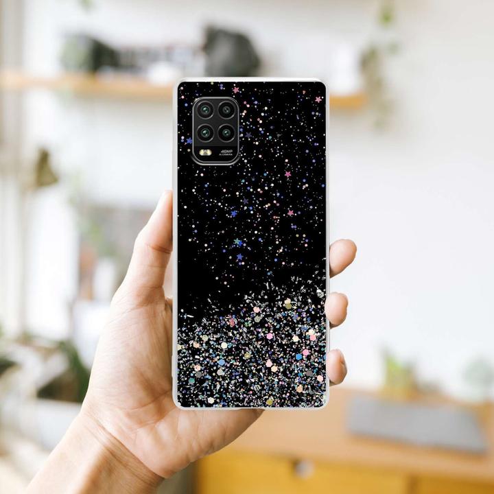 Immagine prodotto Cadorabo Custodia per Xiaomi Mi 10 LITE TPU funkelnder Glitter (Mi 10 Lite)
