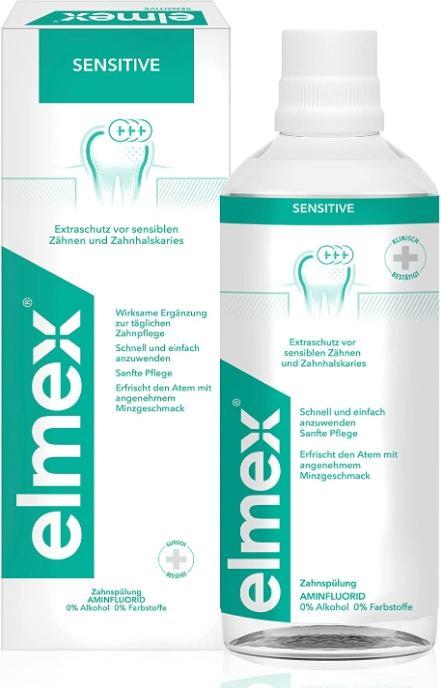 Elmex Sensitive dental rinse (400 ml, Mouthwash)