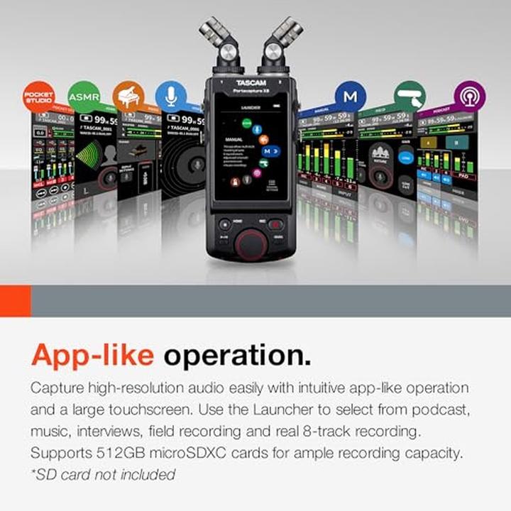 Image du produit Tascam Portacapture X8 (Enregistreur multipiste)