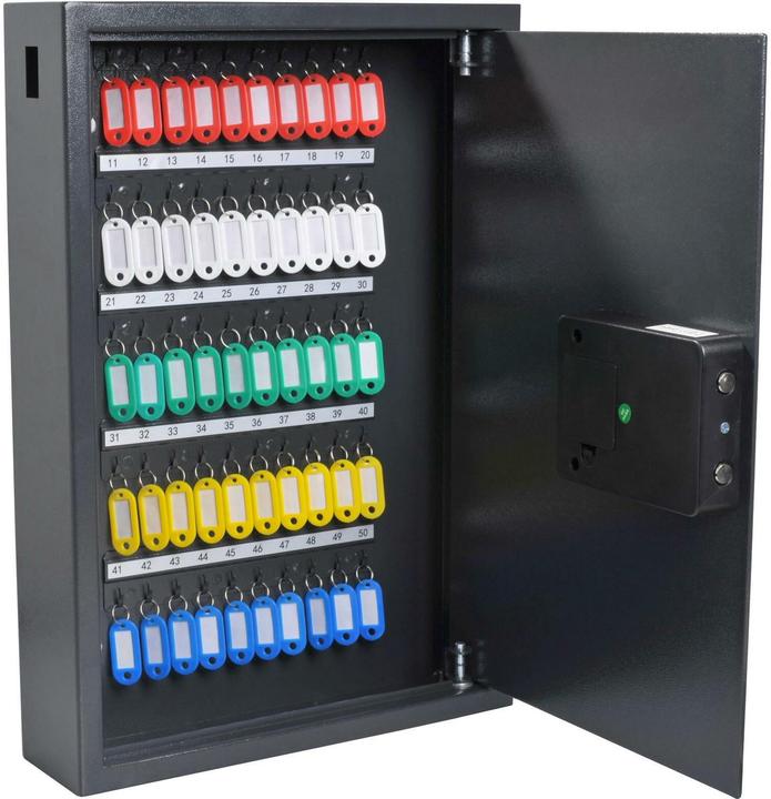 Actual product image pavo Advanced Schlüsseltresor grau mit 50 Haken Elektronikschloss