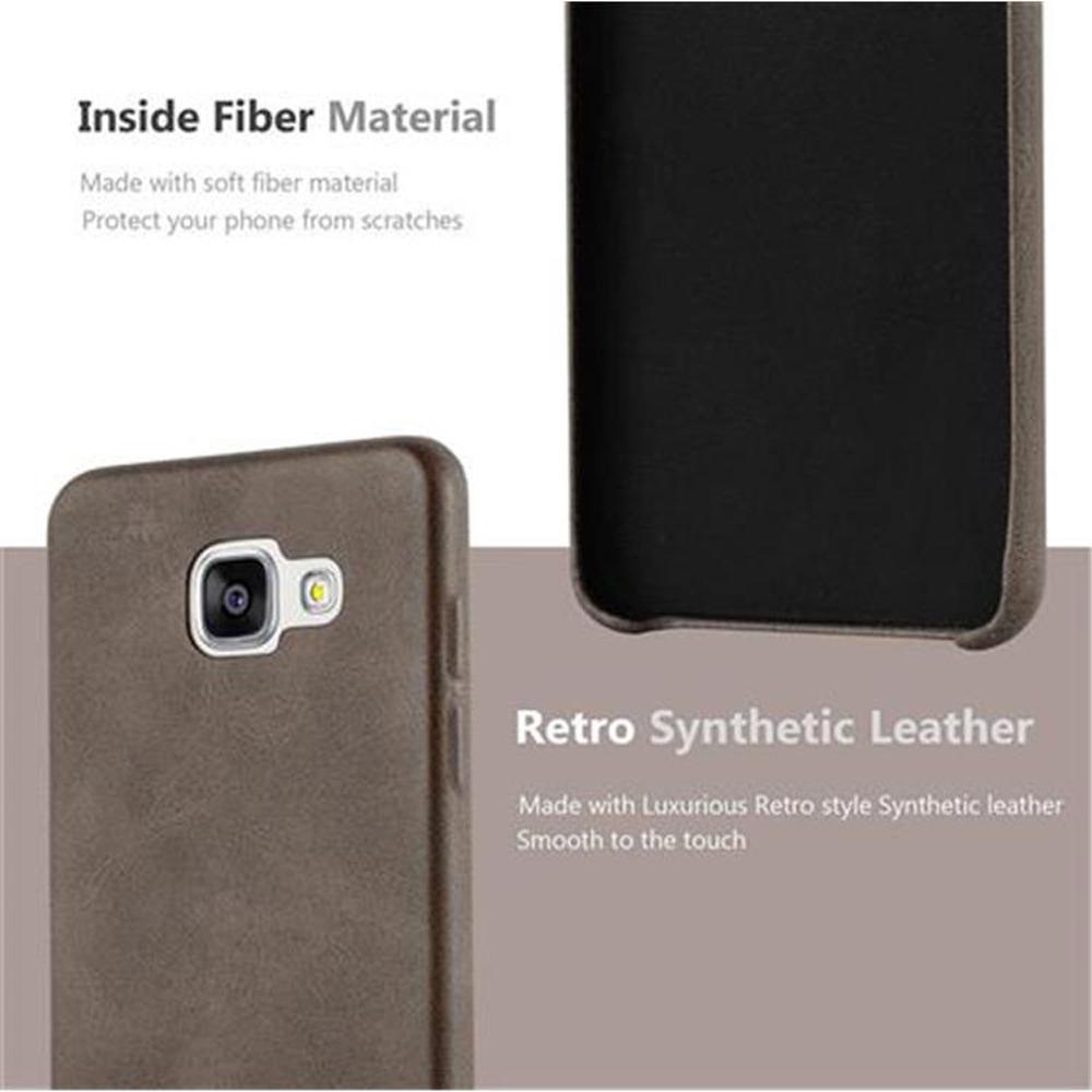 Thumbnail - Cadorabo Hard Cover Kunstleder mit Struktur (Samsung Galaxy A3), Smartphone Hülle, Braun