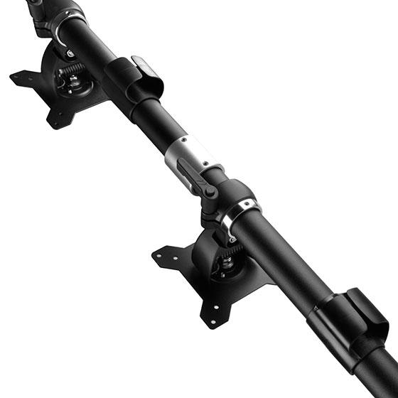 Actual product image Silverstone SST-ARM24BS - Vertical Dual Monitor Arm (Table, 24.02", 8 kg)