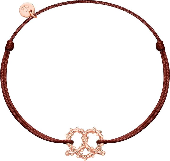 Immagine prodotto Glanzstücke München Bracciale da donna con cuore pretzel - 36388 (22 cm, Argento)