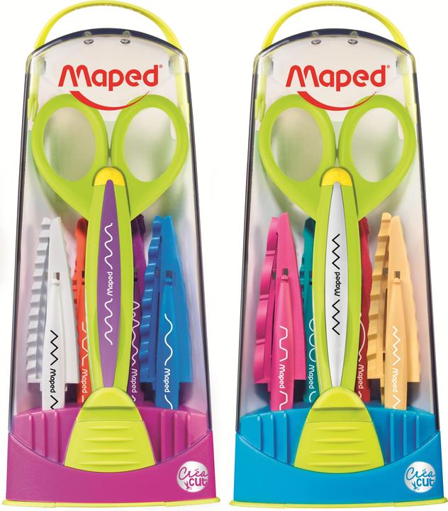 Actual product image Maped Scissors combi box 1xscissor rack 5xinterchangeable blades assorted colours
