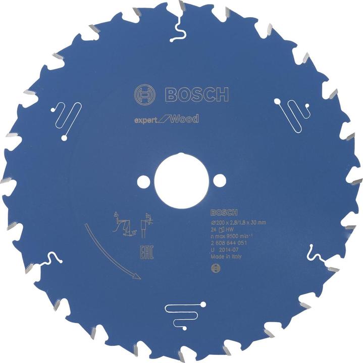 Produktbild Bosch Professional Zubehör Kreissägeblatt Expert for Wood, 200 x 30 x 2,8 mm, 24