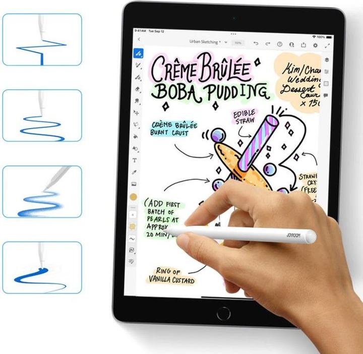 Actual product image Joyroom JR-X9S PRO Active Capacitive Pen (incl. 2 Spare Nibs) White