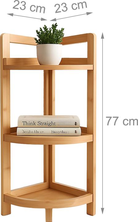 Image du produit Relaxdays Eckregal (23 x 23 x 77 cm)