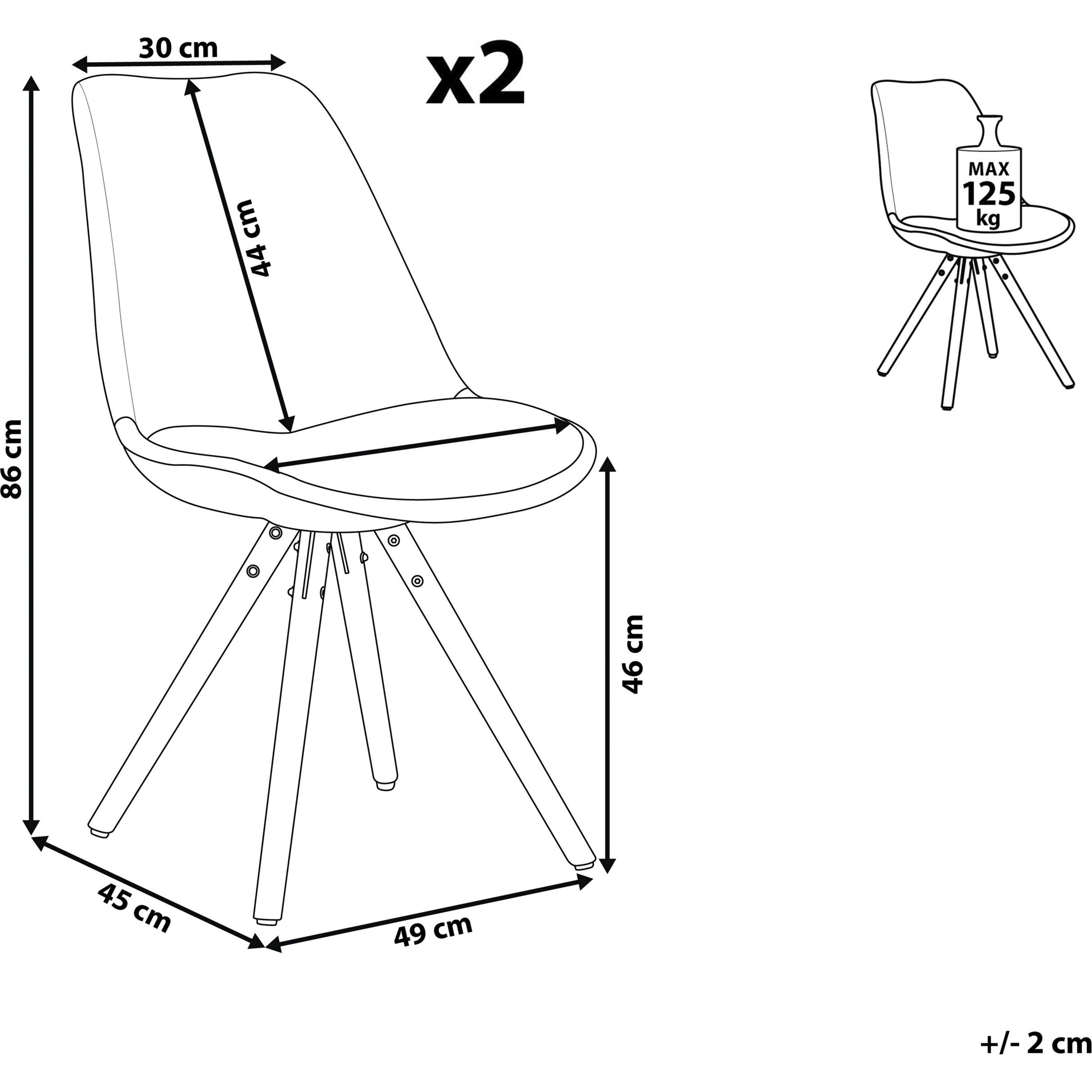 Thumbnail - Topeshop, Stühle, Dakota