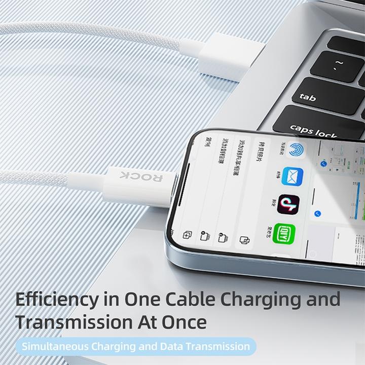 Image du produit Rock Z20 Flash Series 2.4A USB vers câble de charge Lightning (1 m)
