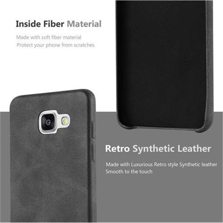 Actual product image Cadorabo Hard cover faux leather with texture (Samsung Galaxy A3)