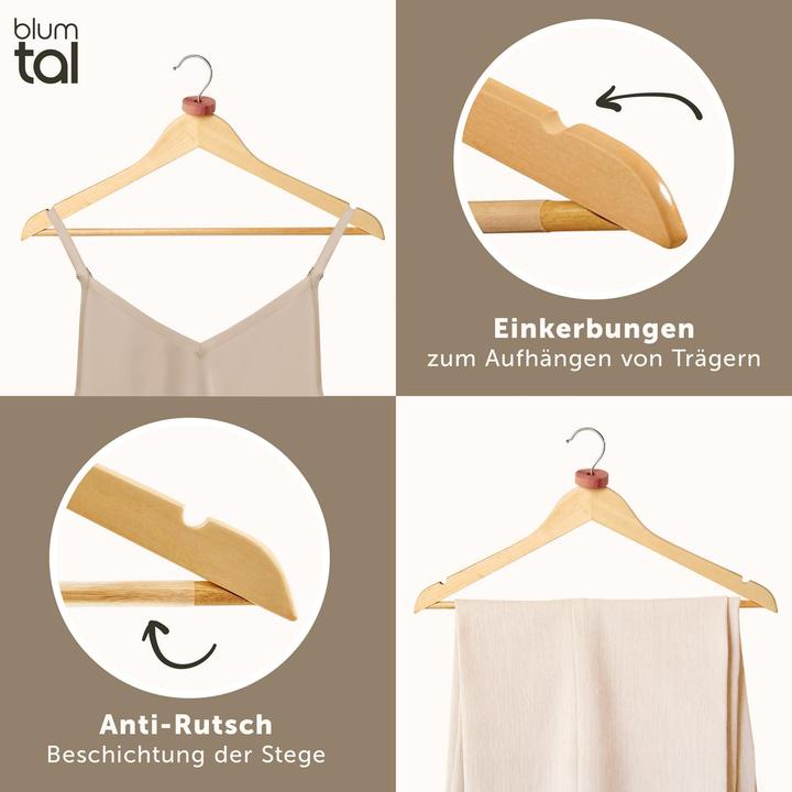 Produktbild Blumtal Kleiderbügel mit Zedernholz (20 x)