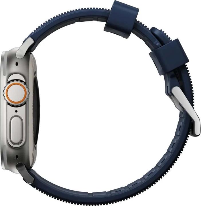 Produktbild Nomad Rugged Strap Atlantic Blue Connector Silver 42/44/45/49mm (42 mm, 44 mm, 45 mm, 49 mm, Fluorkautschuk (FKM))