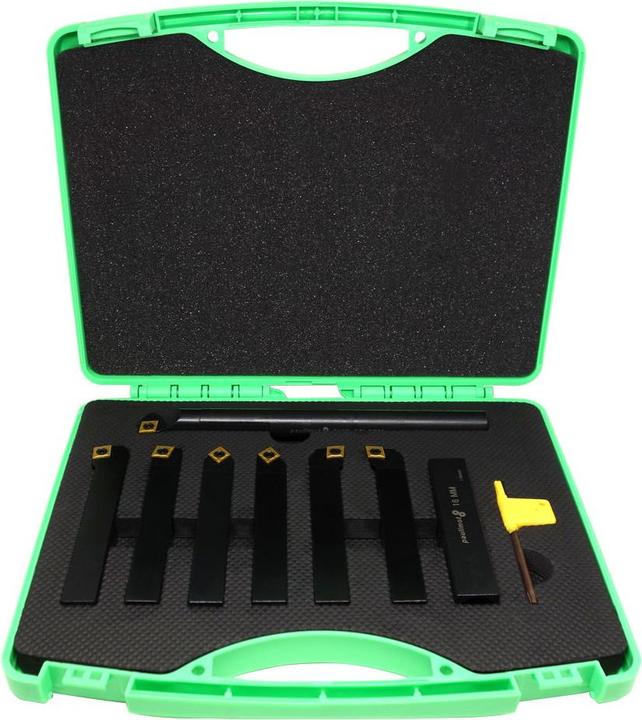 Actual product image Paulimot Turning chisel set with inserts, 16 mm, 7-piece incl. boring bar (200 mm)