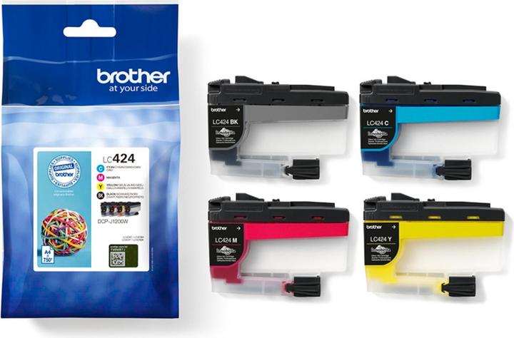 Image du produit Brother LC-424VAL Jeu de cartouches d'encre (M, CF, C, Y)