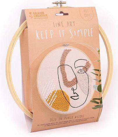 Produktbild Creative DIY Kit Line Art Stickerei Keep it simple