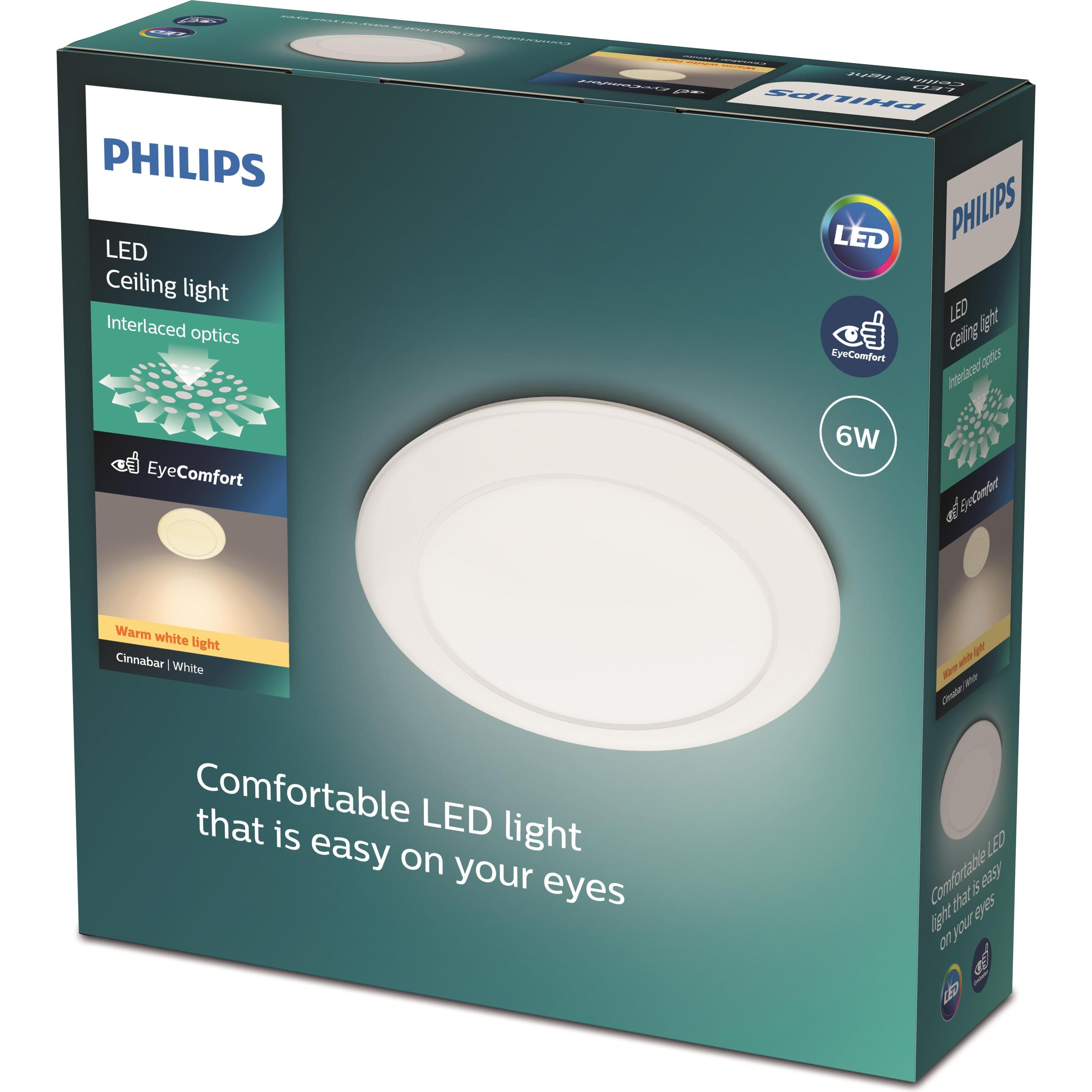 Thumbnail - Philips, Wandleuchte + Deckenleuchte, Cinnabar (600 lm)
