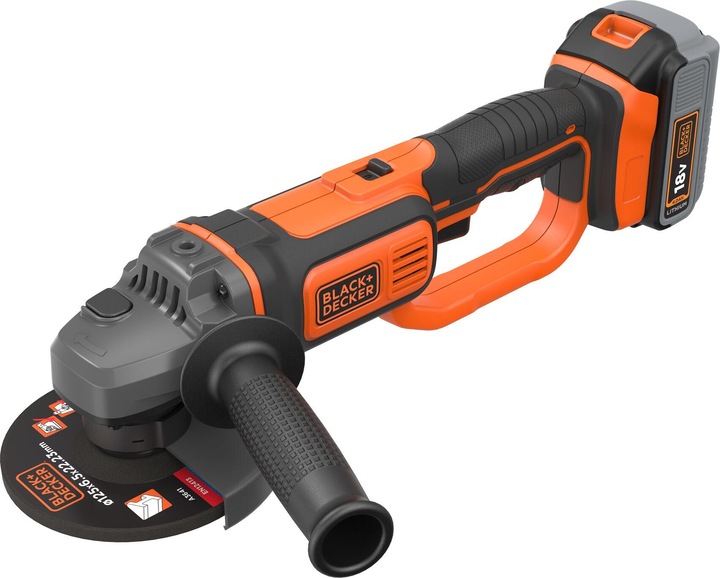 Black & Decker Smerigliatrice angolare a batteria BCG720M1 (125 mm)