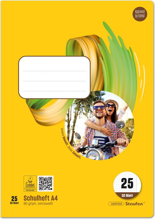 Produktbild Ursus Schulheft (A4, Liniert, Weicher Einband)