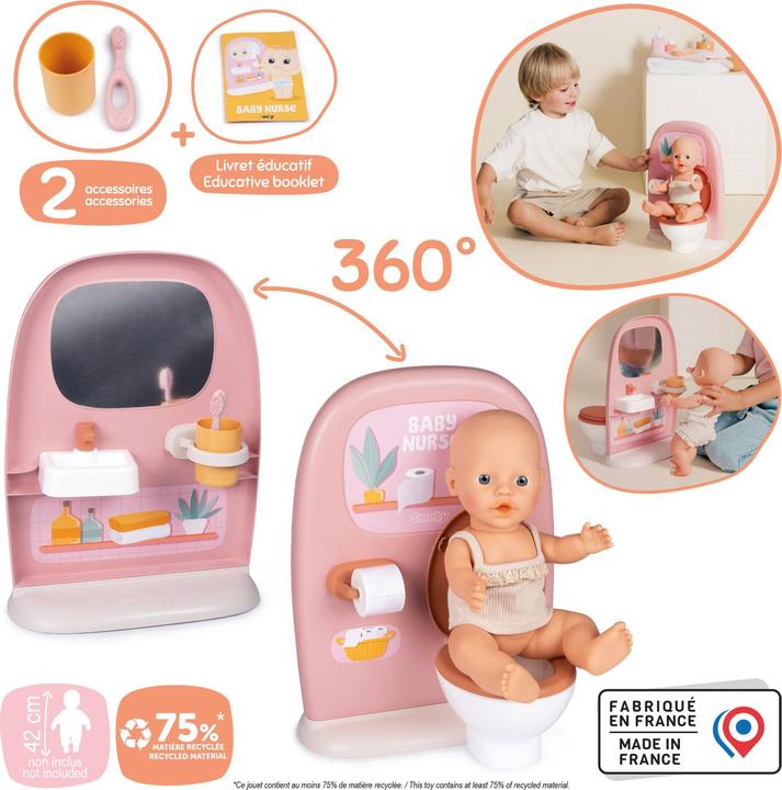 Actual product image Smoby Puppentoilette Babyschwester Rosa