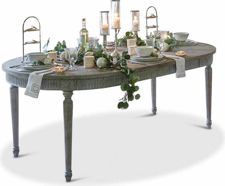 Produktbild Loberon Tisch Cienegas antikgraubraun (Ø 115 cm)
