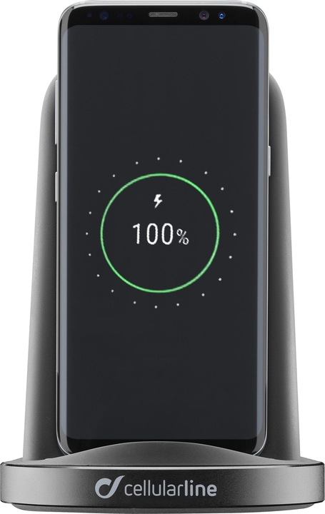 Actual product image Cellularline WIRELESTAND10WTYCK Mobile Device Charger Indoor Black (10 W)