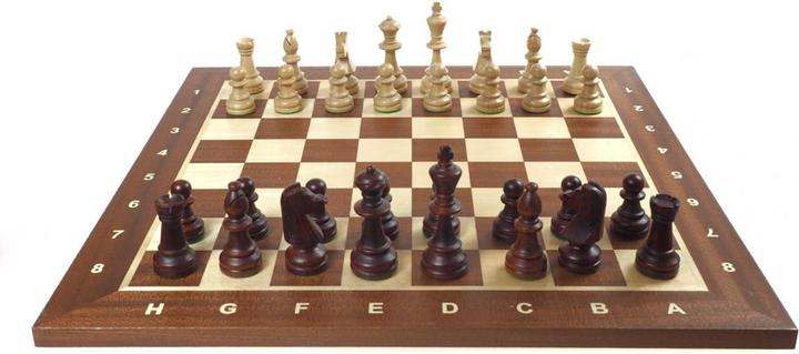Produktbild False Profi Turnier Schachset No. 4 weiss Box