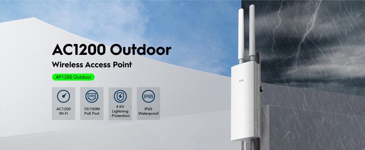 Produktbild Cudy AP1200 White Power over Ethernet (PoE) (867 Mbit/s)
