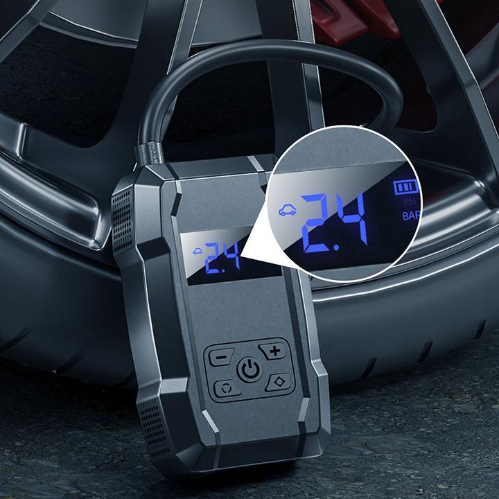 Actual product image Wekome Pi801 – Tragbare elektrische Autopumpe + Powerbank 2000 mAh (Schwarz)